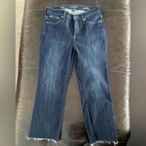 J. Crew Dark Blue 9” Demi Boot Crop Jeans